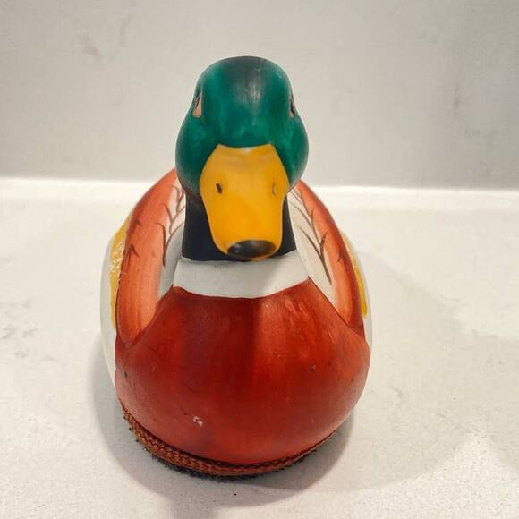 MCM VTG Mallard/Duck Lint  Brush  Remover Decoration Ceramic - Picture 9 of 10